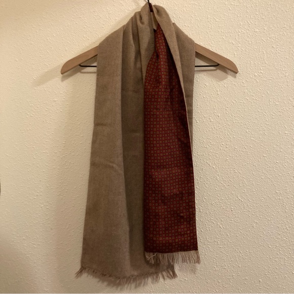 A. Sulka & Company cashmere wool silk opera scarf - Picture 3 of 5